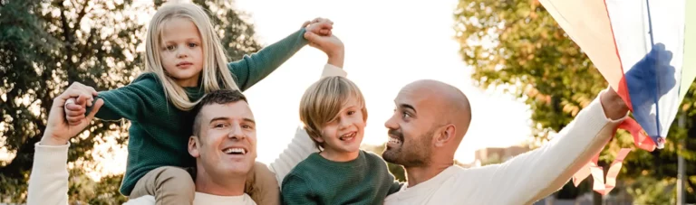 family with young children